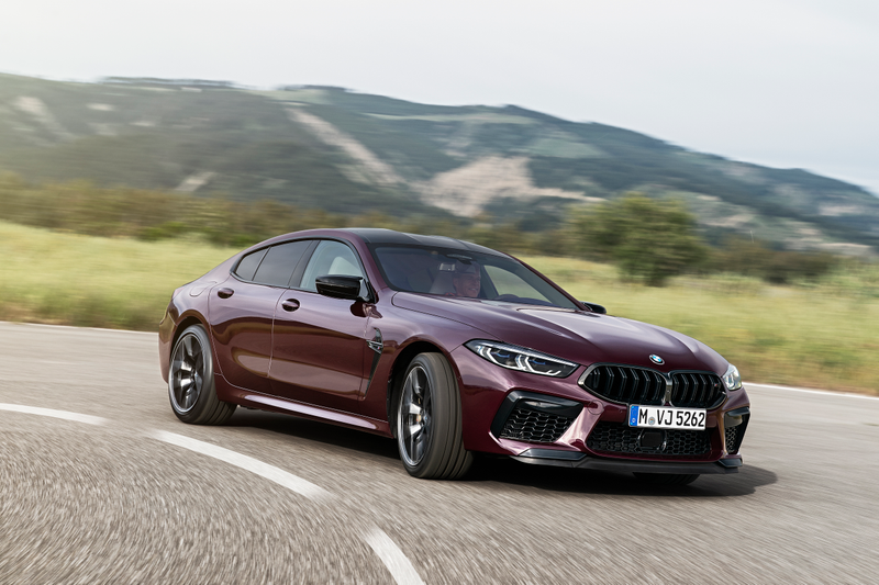 Illustration to article Just Loo k How lilac this 600 hp BMW M8 Gran Coupe is